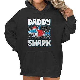 Daddy Shark Santa Christmas Family Matching Women Hoodie | Favorety AU