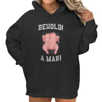 Diogenes Behold A Man Chicken Epic Philosophy Women Hoodie | Favorety CA