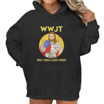 Disc Golf Shirt What Would Jesus Throw Frisbee Golf Women Hoodie | Favorety AU