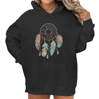 Dream Catcher Native American Feathers Boho Dreamcatcher Women Hoodie | Favorety DE