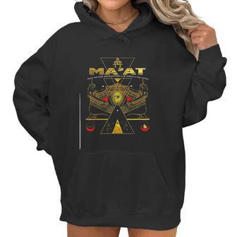 Egyptian Kemetic Goddess Maat Women Hoodie | Favorety