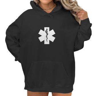 Ems Star Of Life Medevac Medic Nurse Emt Rescue Services Women Hoodie | Favorety UK