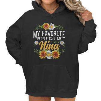 My Favorite People Call Me Nina Mothers Day Gifts Women Hoodie | Favorety DE