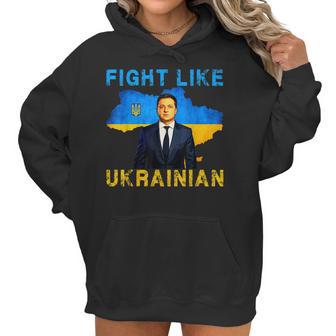 Fight Like Ukrainian I Stand With Ukraine Volodymyr Zelensky Men Women T-Shirt Graphic Print Casual Unisex Tee Women Hoodie | Favorety DE