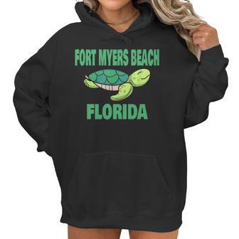 Fort Myers Beach Florida Sea Turtle Themed Women Hoodie | Favorety DE