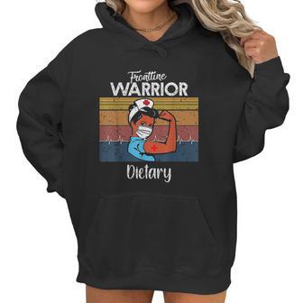 Frontline Warrior Dietary Vintage Women Strong Women Hoodie | Favorety CA