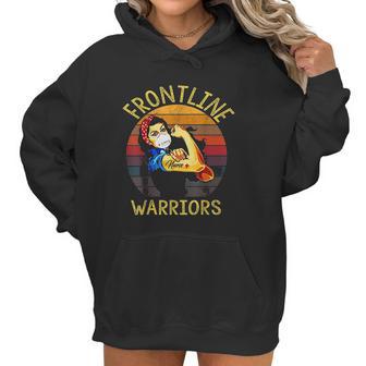 Frontline Warrior Nurse Nurse Gift Funny Women Hoodie | Favorety