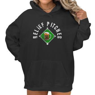 Funny Beer Baseball Gift Relief Pitcher Beer 30 Women Hoodie | Favorety AU