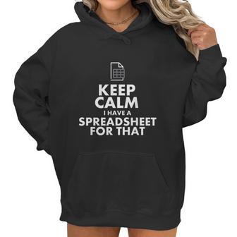 Funny Excel Spreadsheets Lover Gift Accountant Men Women Women Hoodie | Favorety AU