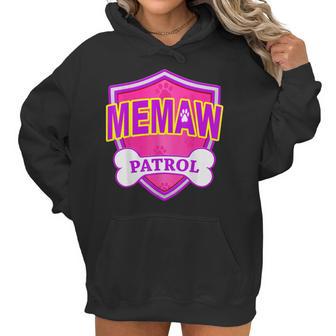 Funny Memaw Patrol - Dog Mom Dad For Men Women Women Hoodie | Favorety DE