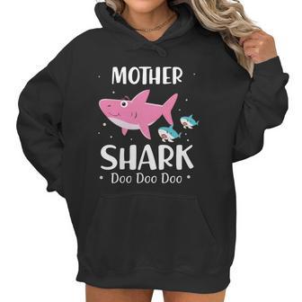 Funny Mother Pink Shark Doo Doo Doo Women Hoodie | Favorety UK