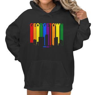 Georgetown Capital Country Lgbt Pride Rainbow Women Hoodie | Favorety UK