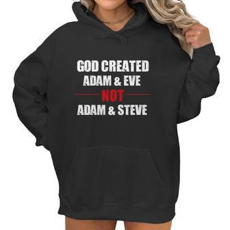 God Created Adam And Eve Not Adam Steve Christian T Shirt Women Hoodie | Favorety AU