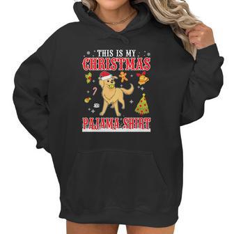 Golden Retriever Snow Gilf This Is My Christmas Pajama Shirt Women Hoodie | Favorety