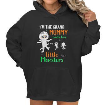 I Am The Grand Mummy And I Love My Little Monsters Grandma Women Hoodie | Favorety DE