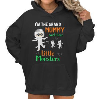 Im The Grand Mummy And I Love My Little Monsters Grandma Women Hoodie | Favorety UK