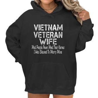 Great Vietnam Veteran Wife Gift Graphic Design Printed Casual Daily Basic Women Hoodie | Favorety UK