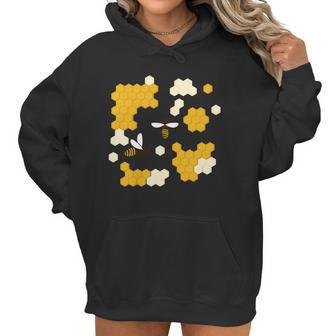 Honey Bee Honeycomb Women Hoodie | Favorety UK