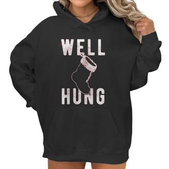 Well Hung Funny Christmas Stocking Offensive Humor Xmas Gifts Women Hoodie | Favorety