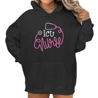 Icu Nurse Funny Intensive Care Unit Nurse Gift Women Hoodie | Favorety DE