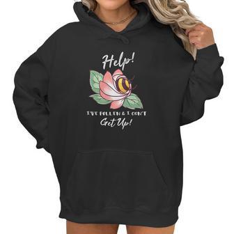 Ive Pollen And I Cant Get Up Bumble Bee Pun Funny Women Hoodie | Favorety UK