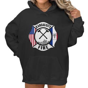 Kansas City Missouri Fire Rescue Department Firefighters Women Hoodie | Favorety DE