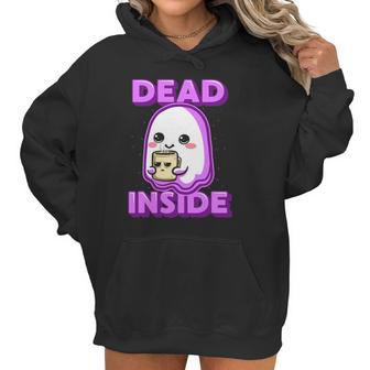 Kawaii Pastel Goth Dead Inside Coffee Lover Otaku Women Hoodie | Favorety UK