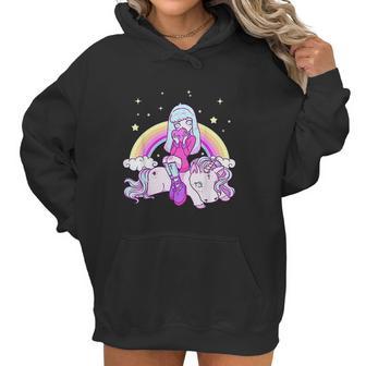 Kawaii Pastel Goth Rainbow Unicorn Cute Girl Women Hoodie | Favorety CA