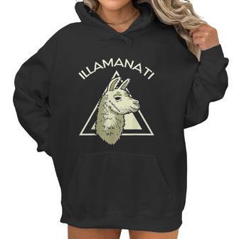 Llama Illuminati Funny Lama Women Hoodie | Favorety UK