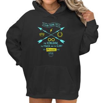 Lords Prayer Design For Christians Gift For Jesus Followers Women Hoodie | Favorety DE