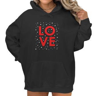 Love - Christmas - Santa Claus - Snow - Snowflakes Women Hoodie | Favorety UK