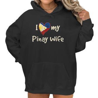 I Love My Pinay Wife Cute Filipina Philippines Pride Gift Women Hoodie | Favorety AU