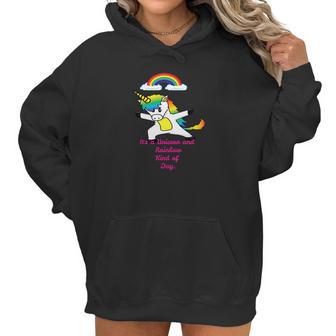 Lulu Bears Unicorn And Rainbow Kind Of Day Women Hoodie | Favorety