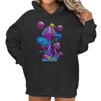 Magic Mushroom Psychedelic Trippy Lsd Art Perfect Gift Idea Women Hoodie | Favorety