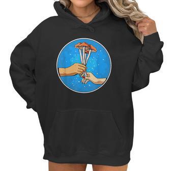 Magic Mushrooms Fungi Psychedelic Shrooms Hippie Women Hoodie | Favorety UK