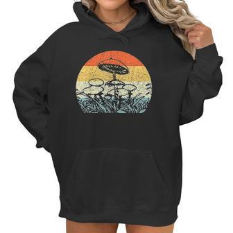 Magic Mushrooms Vintage Women Hoodie | Favorety