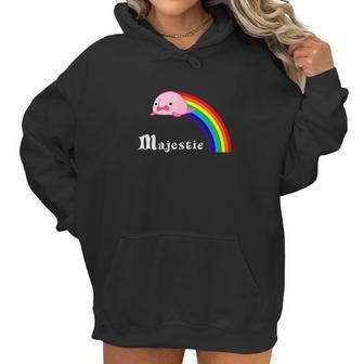 Majestic Blobfish Funny Blobfish Rainbow Tee Women Hoodie | Favorety AU