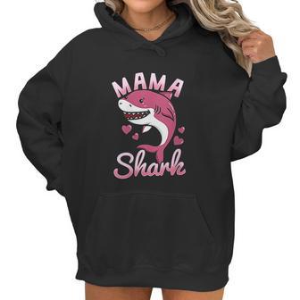 Mama Shark Mommy Shark Lover Family Matching Birthday Women Hoodie | Favorety