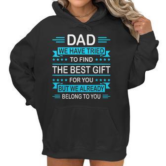 Mens Funny Fathers Day Gift For Daddy Papa From Daughter Son Wife Women Hoodie | Favorety CA