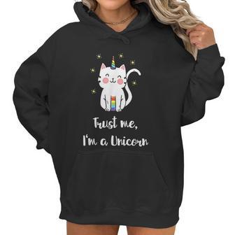 Meowgical Caticorn Rainbow Cat Unicorn Kittycorn Women Hoodie | Favorety CA