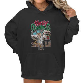 Merry Christmas Camping Shitter Full Funny Outdoor Women Hoodie | Favorety