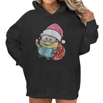 Minion Santa Christmas Women Hoodie | Favorety