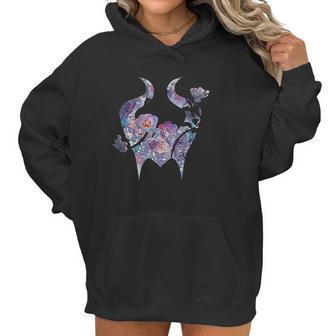 Mistress Of Evil Floral Horns Women Hoodie | Favorety