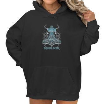 Mjollnir Thor Hammer Lightning Norse God Women Hoodie | Favorety AU