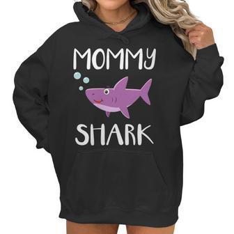 Mommy Gift Mommy Shark V2 Women Hoodie | Favorety