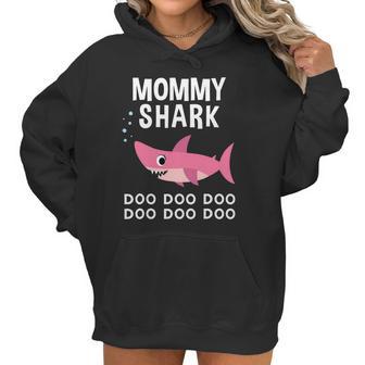 Mommy Shark Doo Doo For Matching Family Pajamas Women Hoodie | Favorety DE