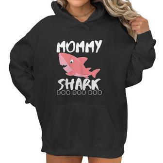 Womens Mommy Shark Mothers Day Gift For Wife Birthday Christmas Women Hoodie | Favorety UK