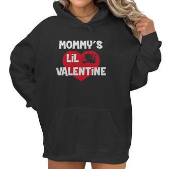 Mommys Lil Valentine Cute Valentines Day Women Hoodie | Favorety UK