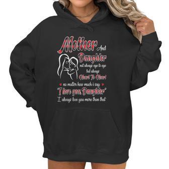 Mother And Daughter Not Always Eye To Eye But Always Heart To Heart Women Hoodie | Favorety AU