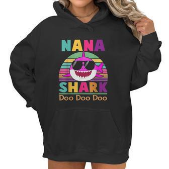 Nana Shark Gift Doo Doo Doo Women Hoodie | Favorety